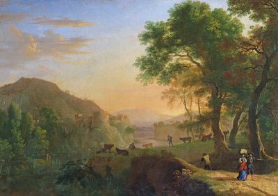 Sonnenuntergang, Italien von Herman van Swanevelt